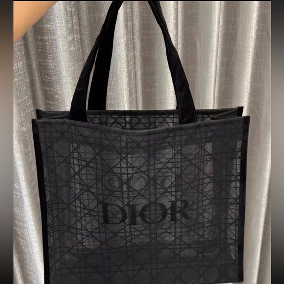 Dior Black Mesh Tote - Picture 6 of 9